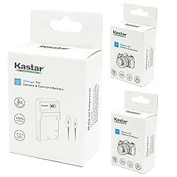 Kastar Battery (X2) & LCD Slim USB Charger for