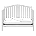 Graco Solano 4-in-1 Convertible Crib With Mattress, White, Converts to Toddler Bed Day Bed or Full Bed, Three Position Adjustable Height Mattress (Premium Mattress Included)