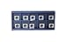 10.5mm Square Straight Carbide Cutter Inserts(10.5mm length X10.5mm widthX2.0mm thickness ) ,Pack of 10, Designed for Wood Working Planer Cutter Head