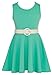 Wonder Girl Big Girls' Double Knit Fabric Skater Skirt Dress