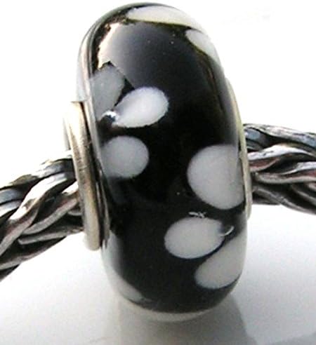 Murano Glass Bead with a Sterling Silver 925 Core - Handmade in Athens &amp; Prague - Melina World 10016