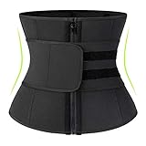 KIWI RATA Neoprene Sauna Waist Trainer Corset Sweat Belt for Women Weight Loss Compression Trimmer Workout Fitness