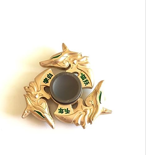 MTELE Fidget Spinner Metal Hand Spinner EDC ADHD Focus Toy Ultra Durable High Speed Anxiety Relief Toy,Gold Fox