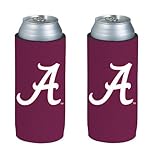 NCAA 2013 College Ultra Slim Beer Can Holder Koozie 2-Pack (Alabama Crimson Tide)