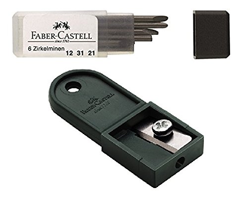 Faber-Castell Zirkel Lead Box, Refills for All Compass Universally Compatible Mines with Sloping Top Hardness