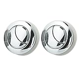 2 set 38mm Plastic Dual Flush Toilet Tank Push Button Closestool Replacement with rods