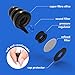 Xtreme Plugz Noise Cancelling Earplugs - High Fidelity Hearing Protection for Concerts Musicians Motorcycle Sensory Disorders and Other Noisy Environments - 3 Different Sizes to Fit All Ear Shapes