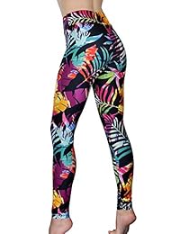 Cómodos pantalones de yoga   Capris de entrenamiento   Leggings de entrenamiento de cintura alta para mujeres   Leggings de yoga ligeros impresos