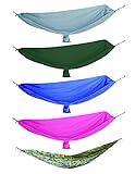 Petrichor Portable Hammock: Lightweight Tree Hammock with Attached stuff Sack For Backpacking, camping, Hunting or as a patio swing, one size fits adults and kids; No need for a tent.
