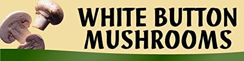 Retail Sign Systems 210-2T- FreshLook "White Button Mushrooms" Fresh Look Design Produce Insert, 2-Track