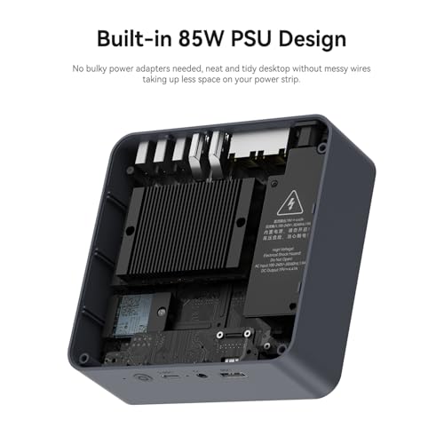 Beelink EQi13 Mini PC Windows 11 Pro, Intel Core i5 13500H (12C/16T, up to 4.7GHz), 16GB DDR4 500GB M.2 PCIe4.0 SSD Mini Computer, 4K Dual Display/HDMI/Type-C/WiFi 6/BT5.2/Dual Gigabit LAN