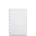 Levenger Circa Full-Page 1/4 Inch Ruled Discbound Paper Refill, Disc Notebook and Planner Inserts, 300 sheets, Junior