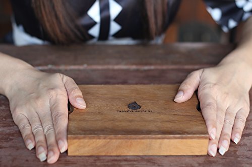 Wooden Tic Tac Toe XOXO: Handmade & Organic Traditional Wood Game for Adults from SiamMandalay with Free SM Gift Box(Pictured)