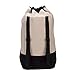 Household Essentials Backpack Duffel Laundry Bag, Cream & Black