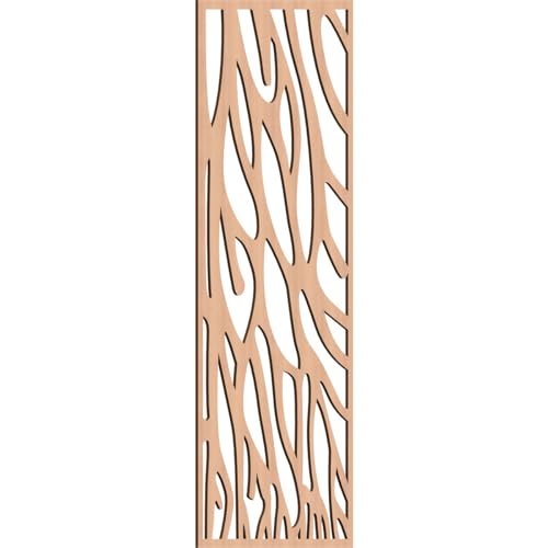 27 3/8"W x 69 3/8"H x 3/8"T Bristol Decorative Fretwork Wood Wall Panels, Alder