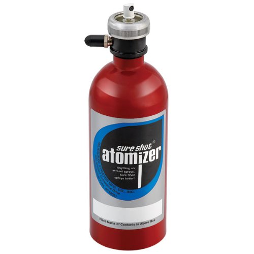 SURE SHOT Sprayer Aluminum Red Exterior - Model : B8000PL Container Size: 16 oz.
