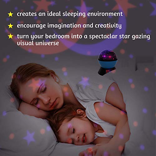 image for MOBIUS Toys Star Sky Night Lamp and Night Light for Kids, 360 Degree R