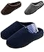 HomeTop Soft Winter Warm Memory Foam Coral Fleece House Slippers for Men - Assorted Styles & Color