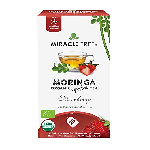 Miracle Tree - Organic Moringa Superfood Tea, 25 Individually Sealed Tea Bags, Strawberry (Keto, Detox, Energy… - Image 3