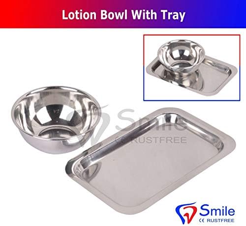 Lotion Bowl with Tray Implant Bone Mixing Cup Dental Laboratory Bowl Smile Dentale UK