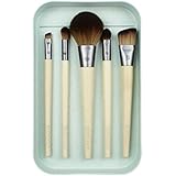 EcoTools-Cruelty Free Start the Day Beautifully Kit-Angled Foundation, Blurring, Defined Crease, Angled Liner, Full Blush Brushes