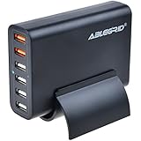 Quick Charge 2.0, ABLEGRID&reg; 60W Multi-port USB Charger 6 Ports Intelligent Desktop Charging Station Portable Travel Charger for iPhone iPad Samsung HTC Nexus and More (Black)
