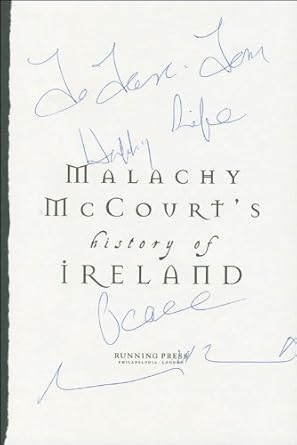 Malachy Mccourt - Inscribed Book Page Signed at Amazon's Entertainment