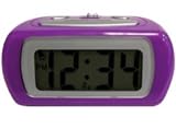 Advance Time Technology LCD Alarm Clock, Purple