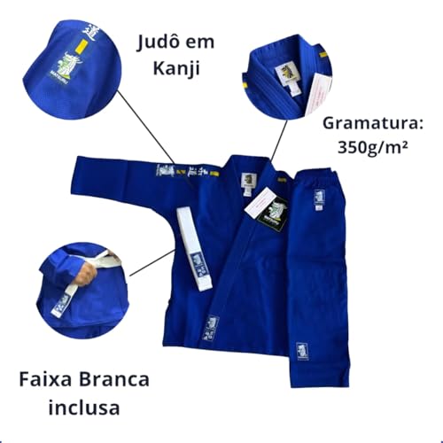 Kimono Judô Matsuru Trançado 350g Unissex Faixa Branca