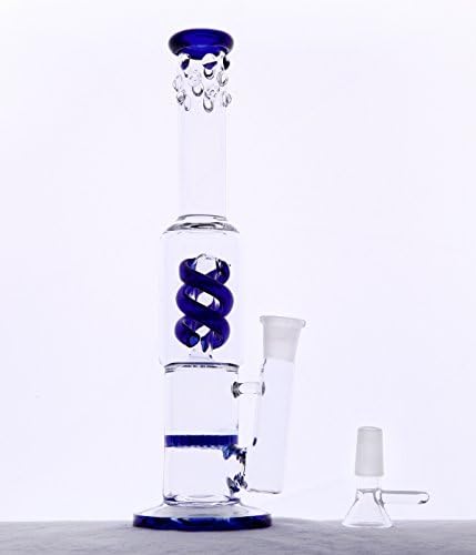 High Quality Handmade Glass 11 inch Interface 14mm (Blue)