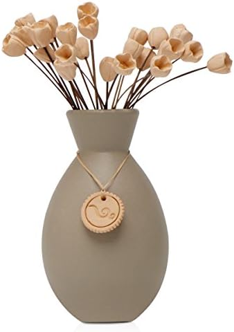 Acqua AromaEarth Colors Collection Tulips Pottery Diffuser (Gray) Handmade