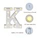 SDOUBLEM LED Marquee Letter Lights Alphabet Light Up Sign for Home Party Bar Decoration Letter K