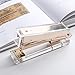 LOMOFI Acrylic Gold Desktop Stapler - A Classic Modern Design - Elegant Office Desk Accessory