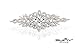Diamante Applique, Rhinestone Applique,Crystal Bridal Sash Applique, Bridal Applique, Wedding Applique, Pearl Beaded Applique, Wedding Belt