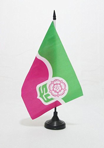 Az Flag South Yorkshire County Table Flag 5 X 8 County Of York England Desk Flag 21 X 14 Cm Black Plastic Stick And Base Amazon In Home Kitchen
