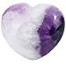 Rockcloud Healing Crystal Amethyst Heart Love Carved Palm Worry Stone Chakra Reiki Balancing