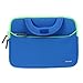 Evecase for Kids Tablet Sleeve Case, Slim Neoprene Briefcase w/ Handle & Accessory Pocket/ Ultra Portable Travel Carrying Pouch Cover - Blue