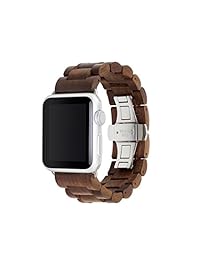 Woodcessories   EcoStrap   Correa para Apple Watch, diseño premium, correa para Apple Watch, hecha de madera real, 38 mm
