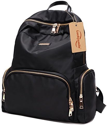 Luckysmile Women Girl Casual Nylon Backpack Purse Travel Work College School Bag