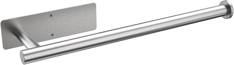 Ibergrif M34055A Kitchen Roll Holder Under Cabinet Stainless Steel Grey