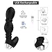 Anal Vibrator Prostate Massager with Dual Motors 7 Strong Vibration Modes, PALOQUETH Unisex Waterproof Anal Stimulator Sex Toy Remote Control for Beginners Advancers Men & Women, Rechargeable
