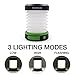 GoodBulb LED Outdoor Compact Solar Camping Lantern, Hiking Lantern, Emergency Lantern with Rechargeable USB Power Bank (Green)