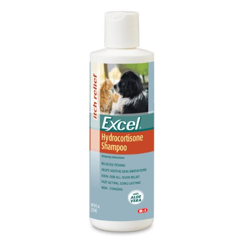 Excel Hydrocortisone Shampoo for Dogs and Cats, 8 Ounce Bottle My Pet