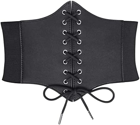 Haakong Black Corset for Women Wide Elastic Costume Waist  display picture 2