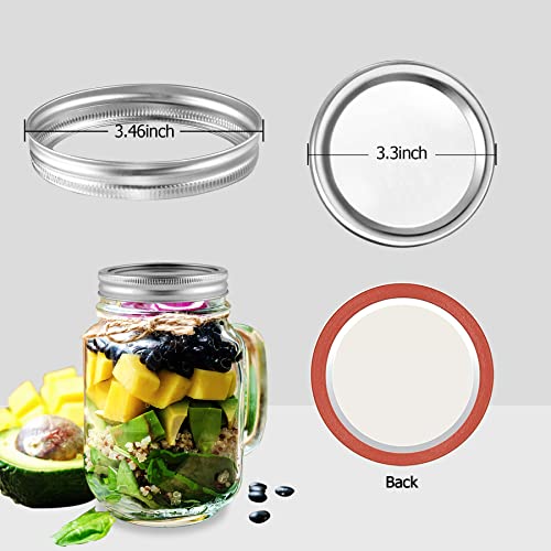 Canning Lids 130PCS Mason Jar Lids Wide Mouth Canning Lids AntiRust