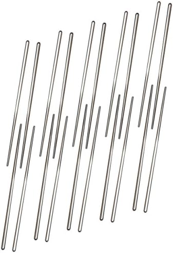 (10 pairs) Premium 18/10 Stainless Steel Chopsticks: Anti-skid, Anti-hot, Hygienic (Matt Silver)