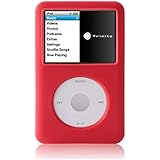 Red Rubber Silicone Skin Cover Case For iPod Video 30GB Classic 80GB/120GB/160GB