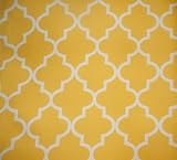 Upholstery Moroccan White on Yellow Waterproof Outdoor Canvas fabric 60