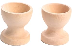 2 Pcs Wooden Egg Cup Cutlery Tray Cup Kitchen Tray Set Boiled Eggs Breakfast.