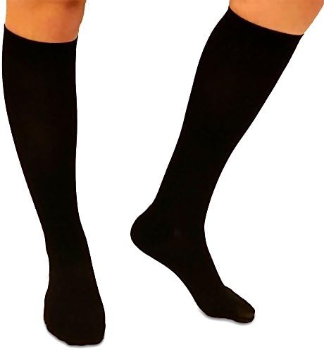 Compression Socks, Extra Firm Support - Knee High Gradient Compression, Unisex, mmhg Rating Tested and Quality Assured. Designed to help return blood back to your heart and promote your leg health